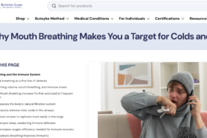 Why Mouth Breathing Makes You a Target for Colds & Flu via The Buteyko Clinic