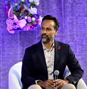 Vishal Patel speaking at Hearst Women's Health Lab