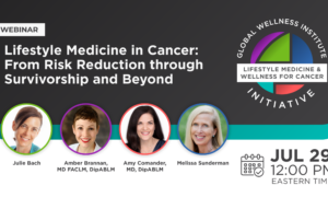 Lifestyle Medicine in Cancer: From Risk Reduction through Survivorship and Beyond